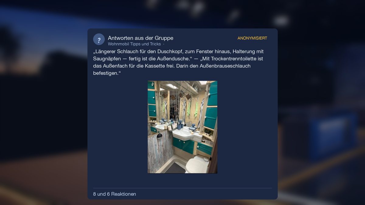 Antworten aus der Gruppe mit Foto des alten Bads: Schlauch durchs Fenster mit Saugnapf-Halter, Kassettenfach als Durchführung